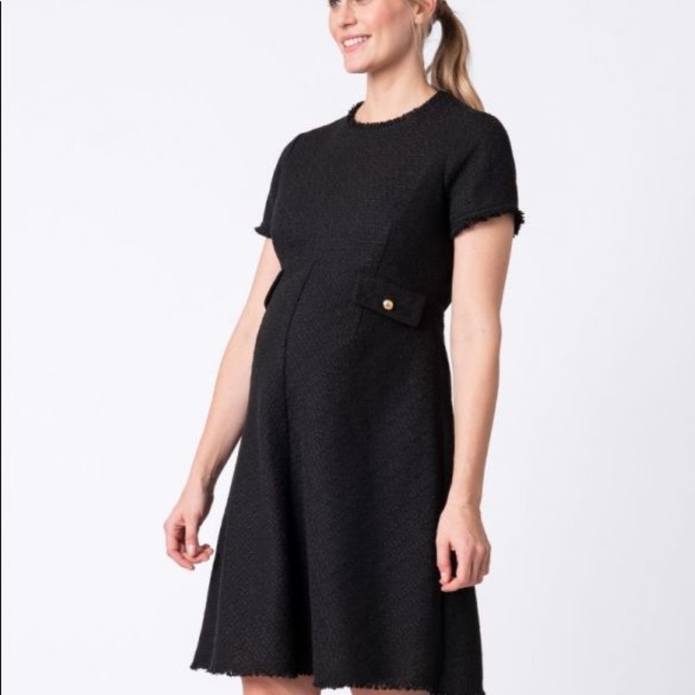 Seraphine boucle maternity dress